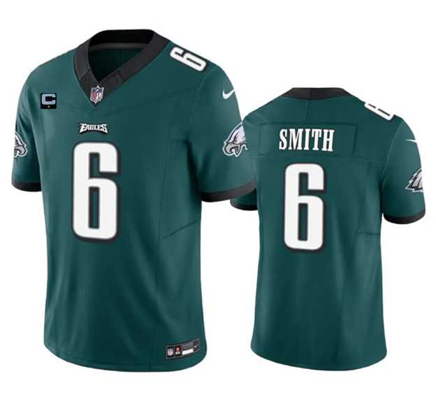 Men & Women & Youth Philadelphia Eagles #6 DeVonta Smith Green 2023 F.U.S.E. With 1-Star C Patch Vapor Untouchable Limited Jersey->philadelphia eagles->NFL Jersey